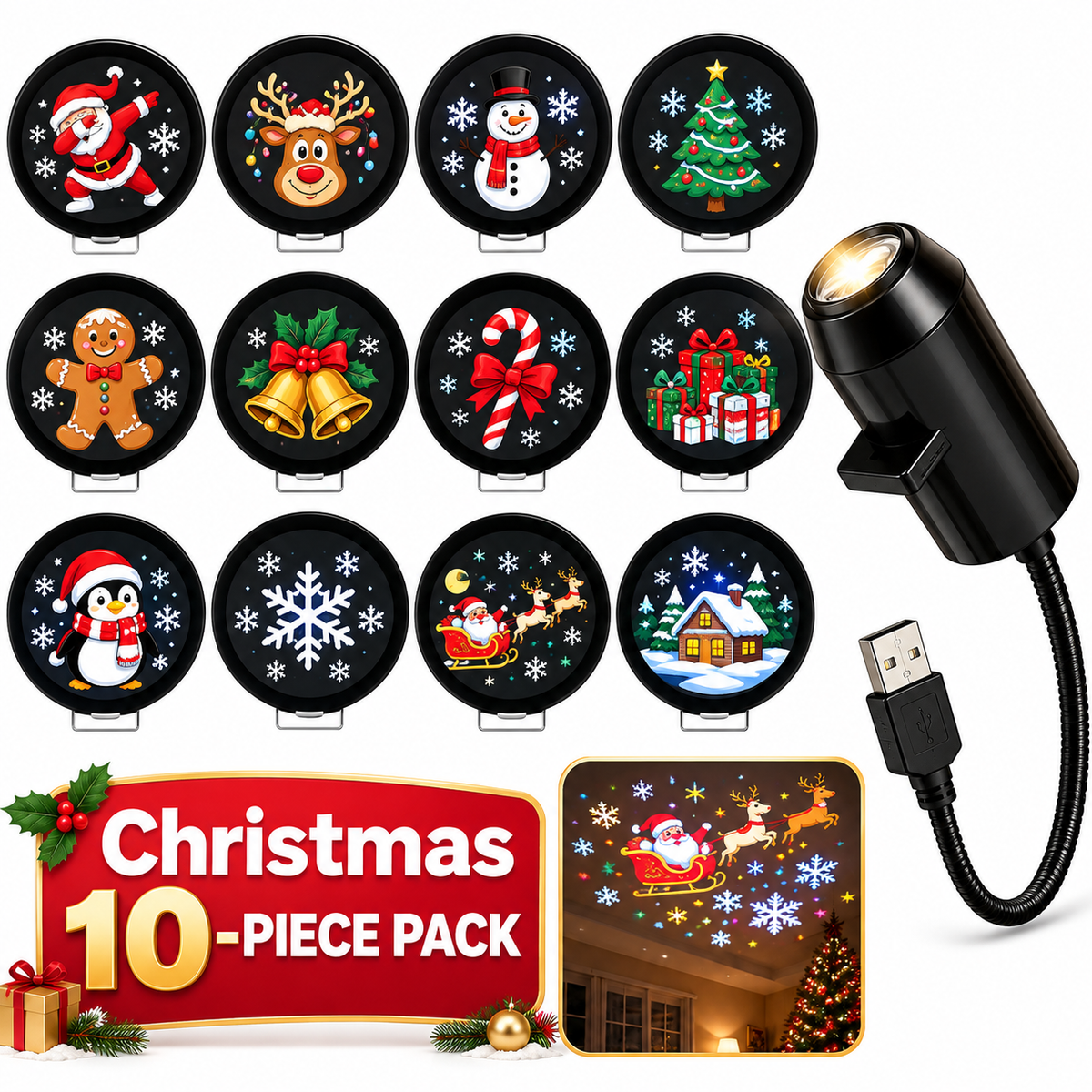 Christmas lighting fixtures