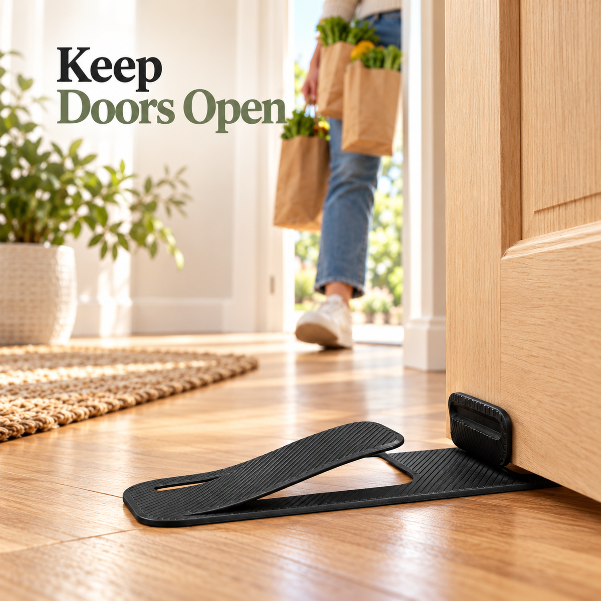 🔥 50% OFF Flexible Door Stopper – Stop Slamming Doors Instantly