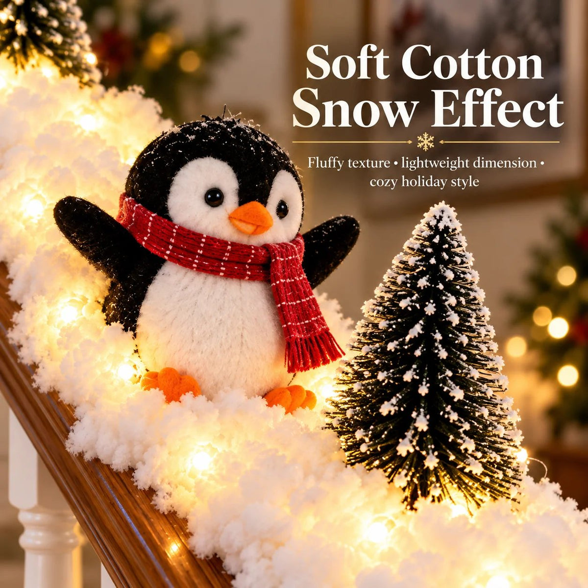 🔥 50% OFF – Playful Penguin Snowy Staircase Decor | Make Your Staircase Merry