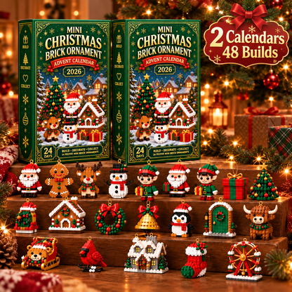 Christmas Brick Ornament Advent Calendar | 24 Mini Builds