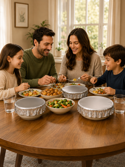 Livioram Stretch Food Covers A Smarter Way to Keep Food Fresh, Warm & Covered