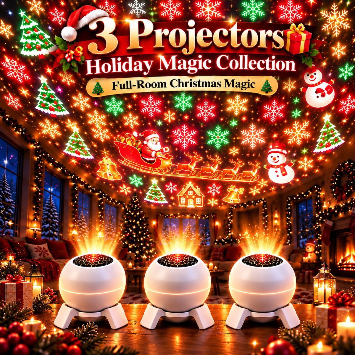 🎄 69% OFF Christmas Magic Projector — Turn Any Room Into a Wonderland in Seconds