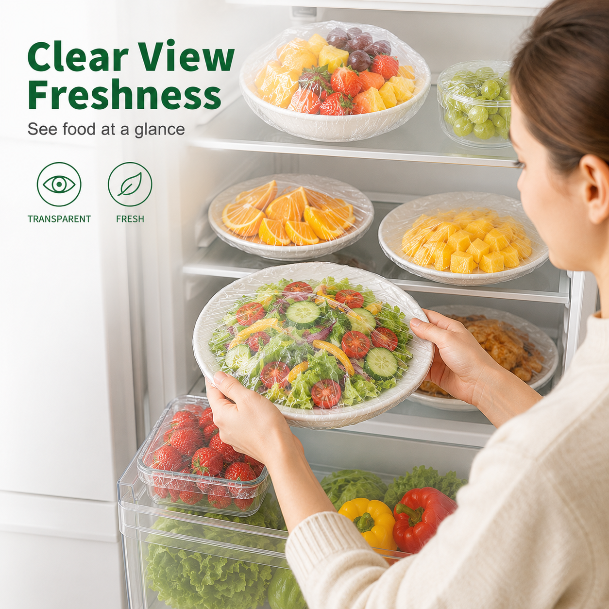 ⏳LAST DAY SALE 59% OFF!!🔥Disposable Stretch Food Covers for Bowls & Plates