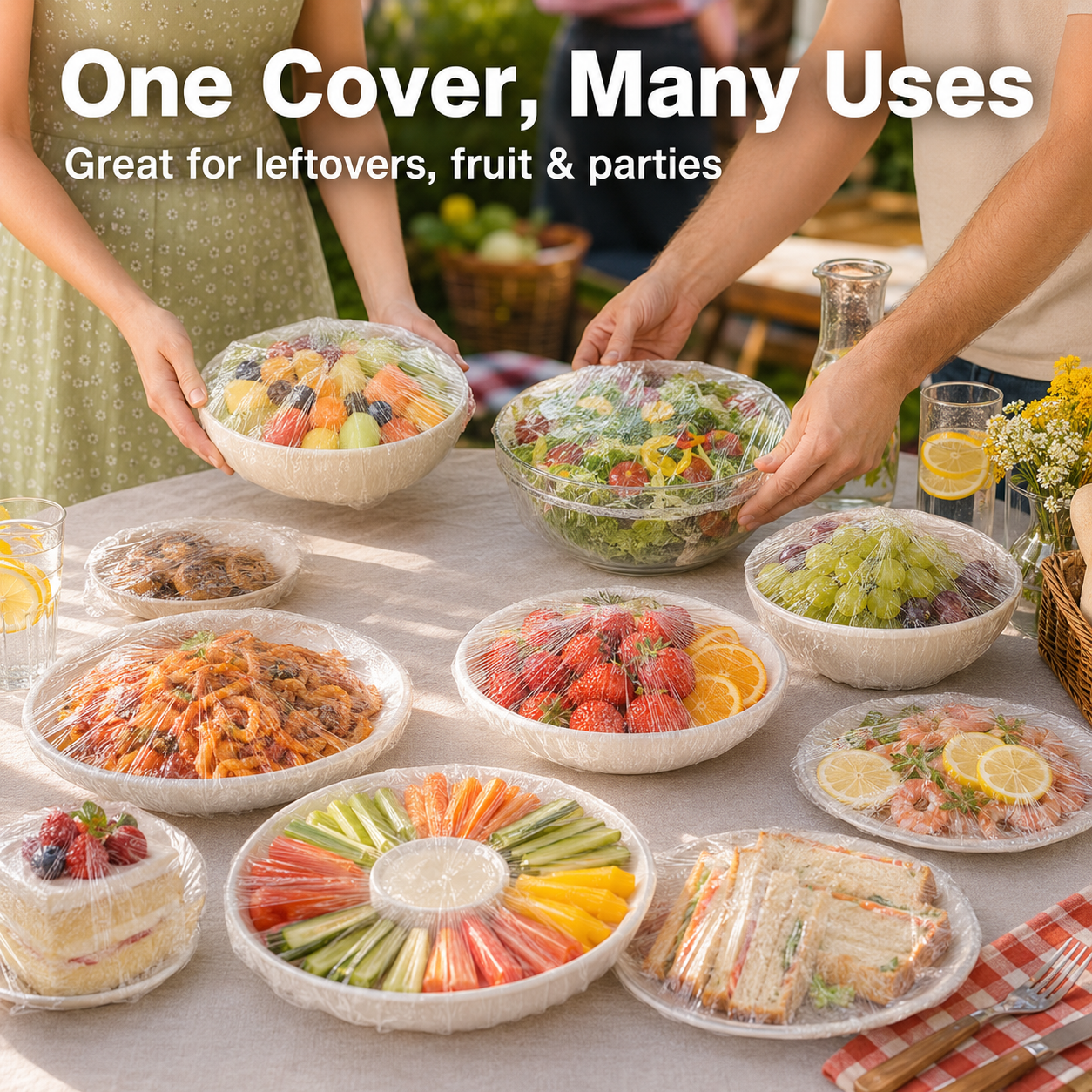 ⏳LAST DAY SALE 59% OFF!!🔥Disposable Stretch Food Covers for Bowls & Plates