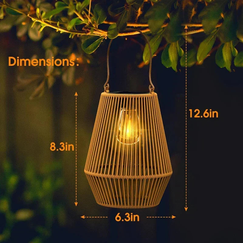 🎄 Christmas Sale 49% OFF 🎄 Kaliiqo™ Solar Radiant Rattan Glow Lantern