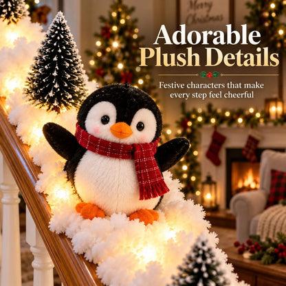 🔥 50% OFF – Playful Penguin Snowy Staircase Decor | Make Your Staircase Merry
