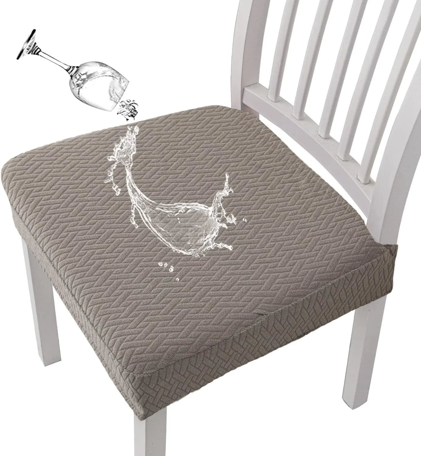🎅🔥 Waterproof Jacquard Chair Covers! Durable. Stylish & Easy-Clean 🪑✨